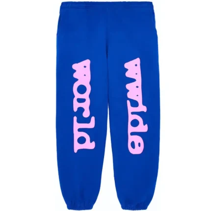 Sp5der Beluga Sweatpant Blue | spiderwebhoodie.com